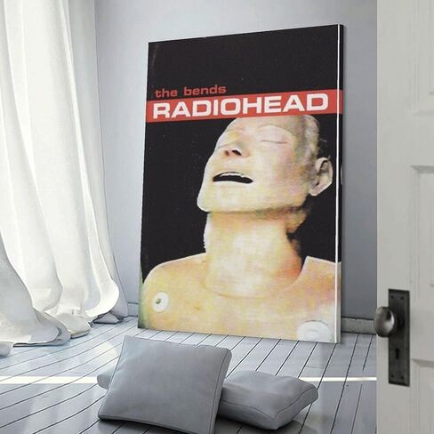NNKEUXWKG Radiohead Poster Transform Your Bedroom with The Bends Music Canvas Poster Stylish Art Print for a Contemporary Vibe (Size : Unframe-24x36inch) in Saudi Arabia