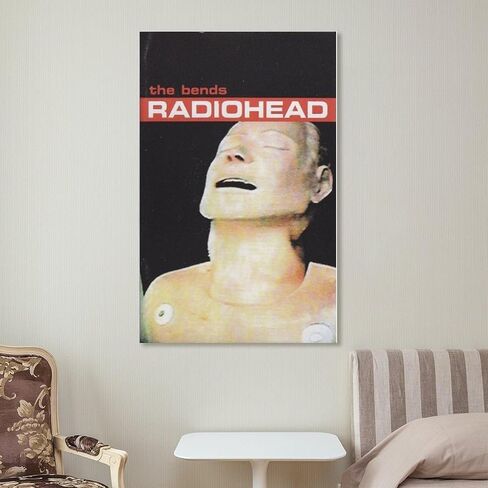 NNKEUXWKG Radiohead Poster Transform Your Bedroom with The Bends Music Canvas Poster Stylish Art Print for a Contemporary Vibe (Size : Unframe-24x36inch) in Saudi Arabia