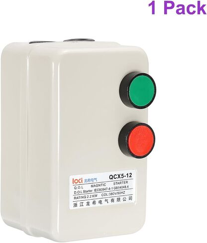 DMiotech 220V 240V 2.2KW Magnetic Electric Motor Starter Control Three Phase Single Phase Volt Industrial Switches for Air Compressors in Saudi Arabia