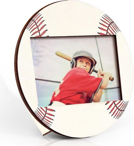 clothmile Soccer Picture Frame 4x6 Sport Themed Wooden Photo Frame Soccer Balls Photo Frame Horizontally Vertically Used for Wall Decor Hanging or Tabletop Display in Saudi Arabia