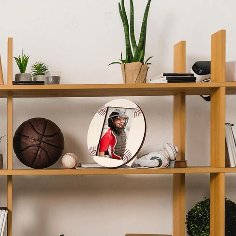 clothmile Soccer Picture Frame 4x6 Sport Themed Wooden Photo Frame Soccer Balls Photo Frame Horizontally Vertically Used for Wall Decor Hanging or Tabletop Display in Saudi Arabia
