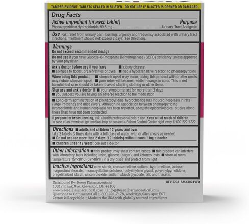 Maximum Strength Urinary Pain Relief 24ct in Saudi Arabia