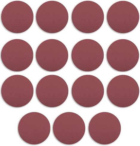 Auniwaig 15PCS 40 Grits Hook and Loop Pads Sanding Disc 8-Inch NO-Hole,Aluminum Oxide Round Flocking Sandpaper for Sanding Grinder Polishing Accessories in Saudi Arabia