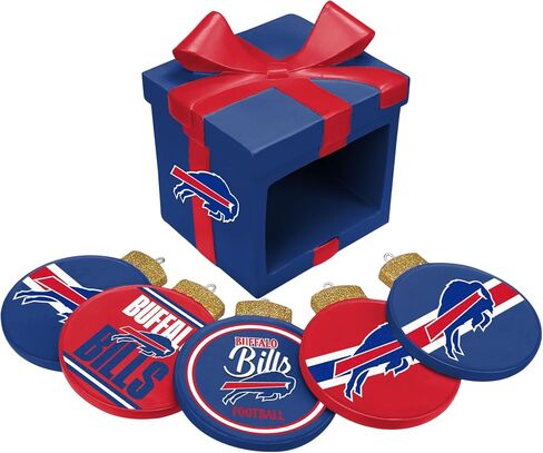 FOCO NFL Unisex-Adult NFL Team Logo 5 Pack Box Drink Beverage Coaster Set in Saudi Arabia