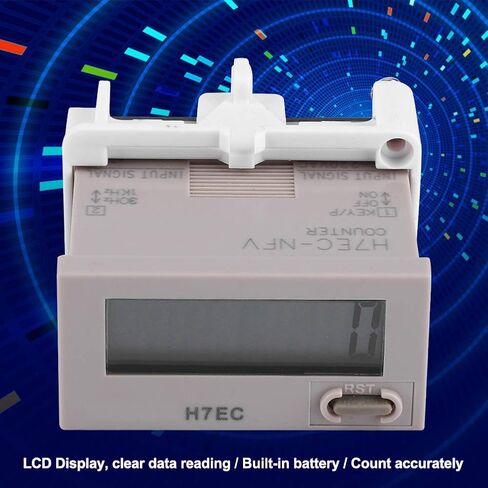 ViaGasaFamido Digital Electrical Counter AC 110-220V LCD Display H7EC-NFV 8-Digit Accurate Electronic Counter Industrial Totalizer 0-99999999 Counting Range in Saudi Arabia