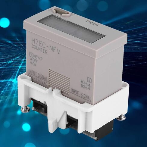 ViaGasaFamido Digital Electrical Counter AC 110-220V LCD Display H7EC-NFV 8-Digit Accurate Electronic Counter Industrial Totalizer 0-99999999 Counting Range in Saudi Arabia