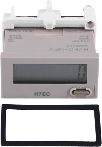 ViaGasaFamido Digital Electrical Counter AC 110-220V LCD Display H7EC-NFV 8-Digit Accurate Electronic Counter Industrial Totalizer 0-99999999 Counting Range in Saudi Arabia