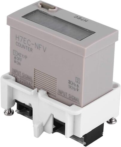 ViaGasaFamido Digital Electrical Counter AC 110-220V LCD Display H7EC-NFV 8-Digit Accurate Electronic Counter Industrial Totalizer 0-99999999 Counting Range in Saudi Arabia