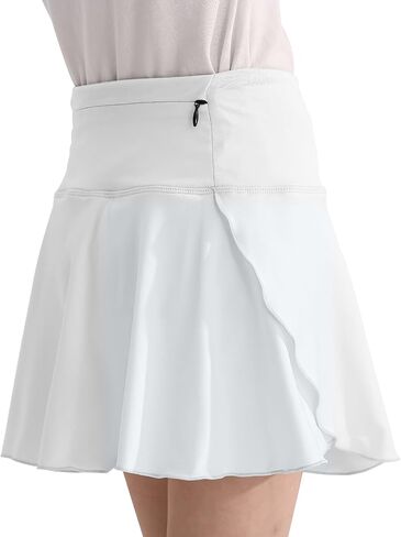 OEBLD Girls Flowy Athletic Shorts Skirts High Waist Butterfly 2 in 1 Running Tennis Active Sports Ruffle Skort with Pockets in Saudi Arabia