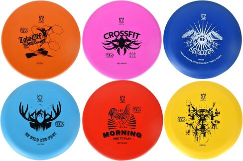 Disc Golf Set with 6 Discs and Mini Disc and Starter Disc Golf Bag in Saudi Arabia