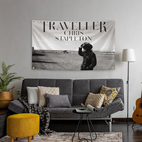 Generic American Guitarist Chris Music Album Sta-pleton Cover 3 × 5Ft For Room College Dormitory Bedroom Wall Tapestry Decoration Interior And Fun Parties in Saudi Arabia