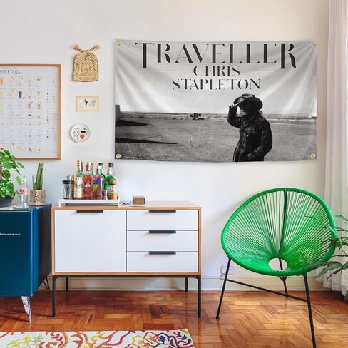 Generic American Guitarist Chris Music Album Sta-pleton Cover 3 × 5Ft For Room College Dormitory Bedroom Wall Tapestry Decoration Interior And Fun Parties in Saudi Arabia