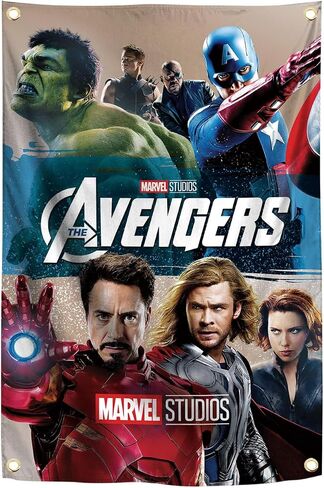 OuTfyt Animation Avengers Courageous Heroes Art Tapestry 2×3FT The Best Decoration For The Walls Of Boys' or Children's Rooms in Saudi Arabia
