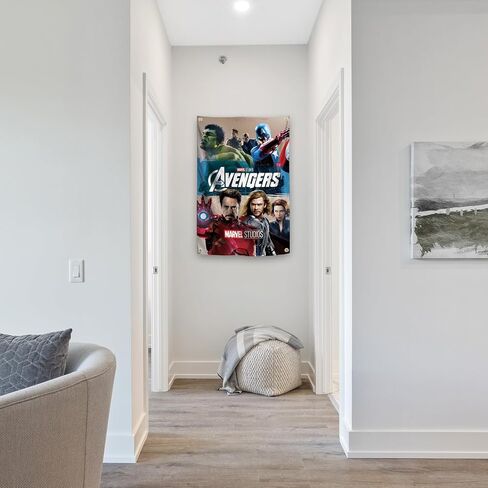 OuTfyt Animation Avengers Courageous Heroes Art Tapestry 2×3FT The Best Decoration For The Walls Of Boys' or Children's Rooms in Saudi Arabia
