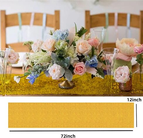 Black Sequin Table Runner 1Pack 12 x 108 inch Long Table Runners,Glitter Shiny Fabric Runner for Round Rectangle Table Decorations Reception Party Event Wedding Birthday Halloween Graduation in Saudi Arabia