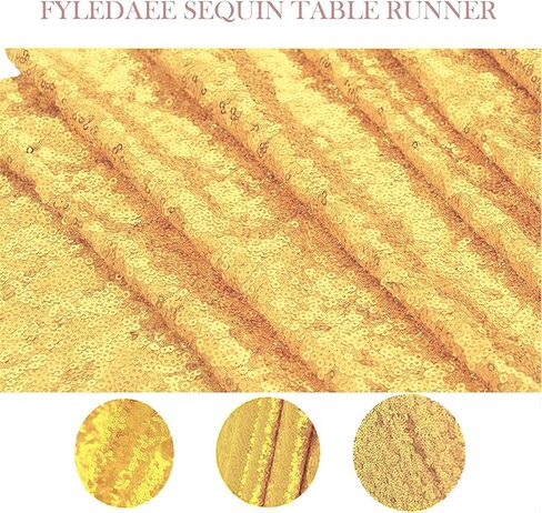 Black Sequin Table Runner 1Pack 12 x 108 inch Long Table Runners,Glitter Shiny Fabric Runner for Round Rectangle Table Decorations Reception Party Event Wedding Birthday Halloween Graduation in Saudi Arabia