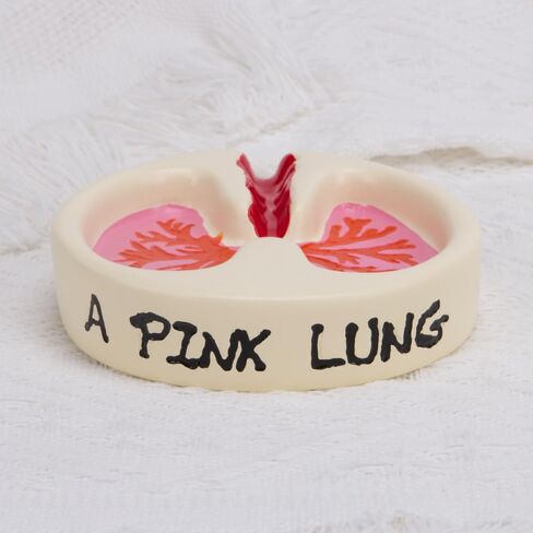 ZORZA 1 قطعة منفضة سجائر إبداعية على شكل الرئة من الراتنج المرح لديكور سطح الطاولة المنزلي، هدية فريدة للرجال والنساء in Kuwait