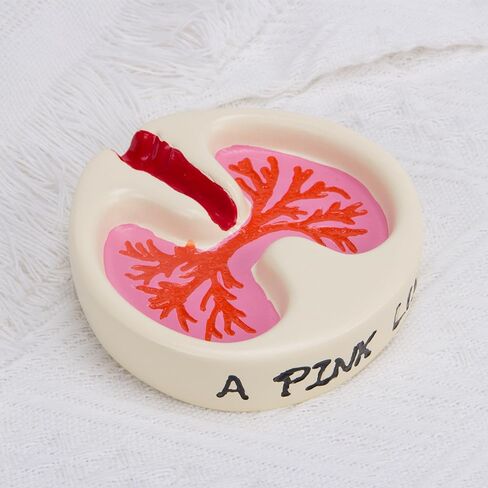 ZORZA 1 قطعة منفضة سجائر إبداعية على شكل الرئة من الراتنج المرح لديكور سطح الطاولة المنزلي، هدية فريدة للرجال والنساء in Kuwait