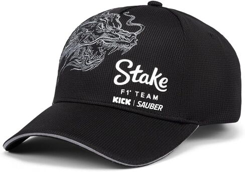 Stake F1 Kick Sauber Special Edition Zhou Guanyu China GP Dragon Hat باللون الأسود in Kuwait