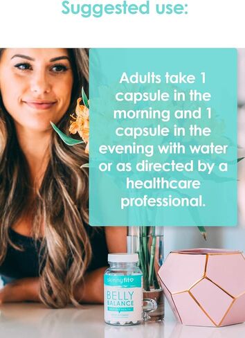 مكمل بروبيوتيك لتوازن البطن من سكيني فيت لصحة الجهاز الهضمي والأمعاء، الإصدار المستهدف للنساء والرجال (60 كبسولة نباتية) in Kuwait