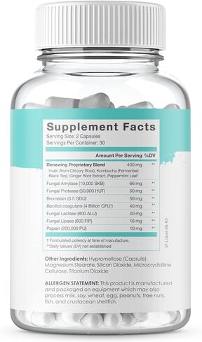 مكمل بروبيوتيك لتوازن البطن من سكيني فيت لصحة الجهاز الهضمي والأمعاء، الإصدار المستهدف للنساء والرجال (60 كبسولة نباتية) in Kuwait