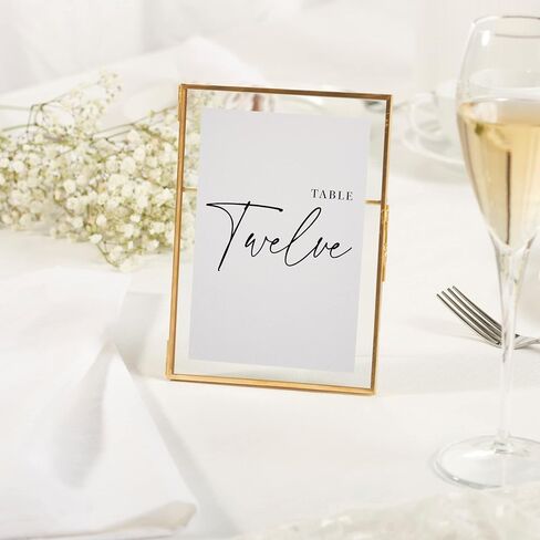 Wedding Table Numbers - Gold Table Numbers for Wedding Reception - Table Number Cards - Table Wedding Number Cards - Table Numbers 1-30 in Saudi Arabia
