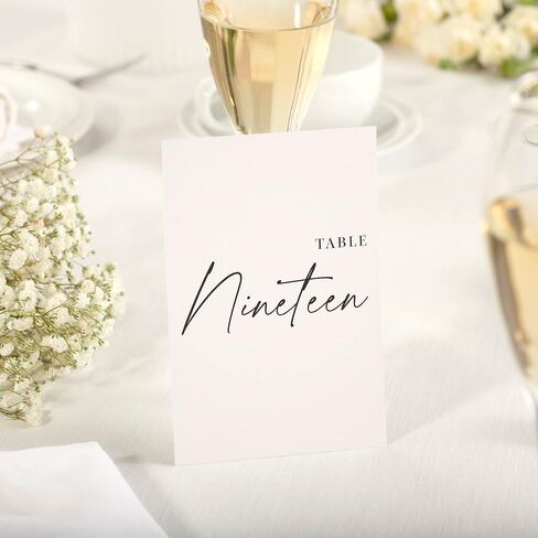 Wedding Table Numbers - Gold Table Numbers for Wedding Reception - Table Number Cards - Table Wedding Number Cards - Table Numbers 1-30 in Saudi Arabia