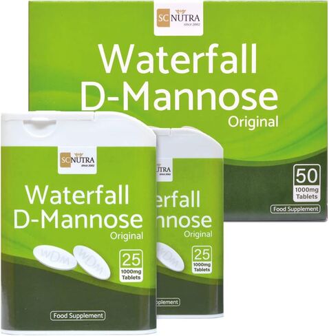 أقراص D-Mannose 1000 مجم - شلال D-Mannose مصدره طبيعي من خشب البتولا - 50 قرصًا - SC Nutra (علاجات حلوة) in Saudi Arabia