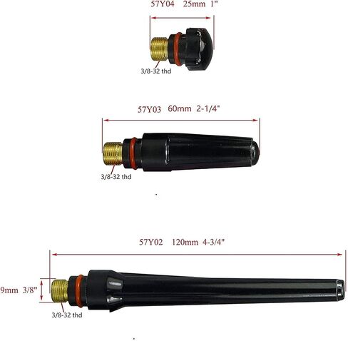 RIVERWELD TIG Back Cap 57Y02 57Y03 57Y04 Fit QQ300 PTA DB SR WP 17 18 26 TIG Welding Torch 3pk in Saudi Arabia