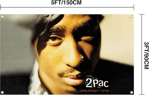 Rapper Tapestry Album Cover Banner 3x5ft With 4 Brass Grommets For College Dorm Room Parties Bedroom in Saudi Arabia