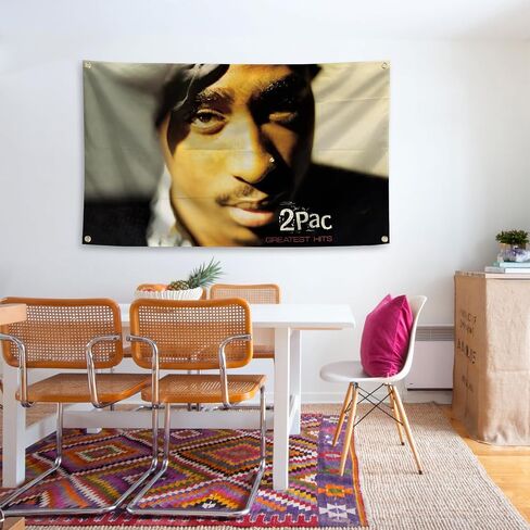 Rapper Tapestry Album Cover Banner 3x5ft With 4 Brass Grommets For College Dorm Room Parties Bedroom in Saudi Arabia