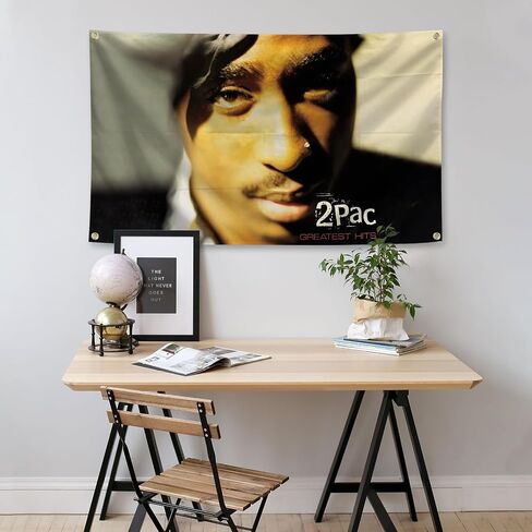 Rapper Tapestry Album Cover Banner 3x5ft With 4 Brass Grommets For College Dorm Room Parties Bedroom in Saudi Arabia