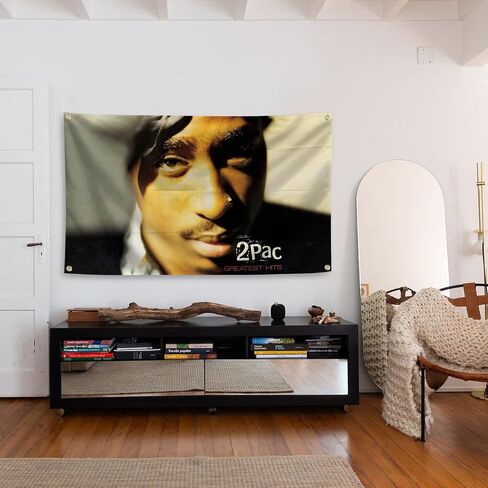 Rapper Tapestry Album Cover Banner 3x5ft With 4 Brass Grommets For College Dorm Room Parties Bedroom in Saudi Arabia
