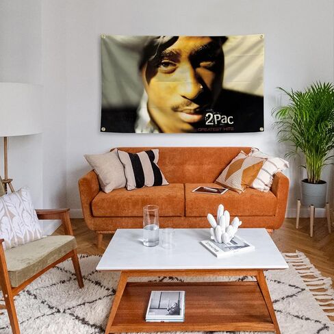 Rapper Tapestry Album Cover Banner 3x5ft With 4 Brass Grommets For College Dorm Room Parties Bedroom in Saudi Arabia