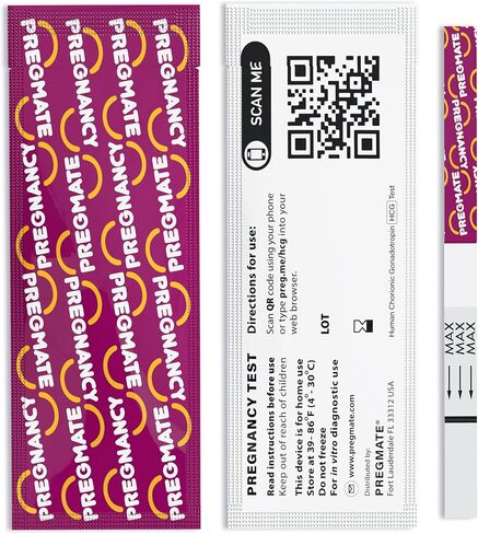 مجموعة أدوات توقع الإباضة و20 شريط اختبار الحمل من بريجمات 50 in Kuwait