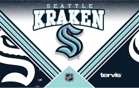 Tervis Triple Walled NHL Seattle Kraken Insulated Tumbler Cup Keeps Drinks Cold & Hot, 30oz - Stainless Steel, Ice in Saudi Arabia