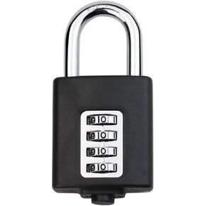 Heavy Duty 4 Digit Combination Lock,PadlockCombination lock,indoor and outdoor lock,set your own combination lock,expand 2 inches.Use stainless steel to complete The chain,Waterproof Padlock