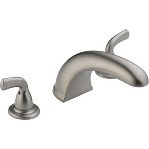 Delta Faucet Foundations Roman Tub Faucet - BT2710 - Bathtub Faucet & Handles - Quality Bathroom Accessories - Rigid Slip-On Spout - Chrome (Valve Sold Separately)