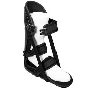 Kids Adjustable Night Splint - Pediatric Plantar Fasciitis, Achilles Tendon, Heel Spur, Injury, and Foot Pain Relief Boot for Children, Black, X-Small