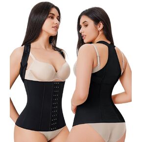 URSEXYLY Back Brace Posture Corrector for Women Adjustable Full Back Support Shoulder Straightener Upper and Lower Back Pain Relief(Black,M)