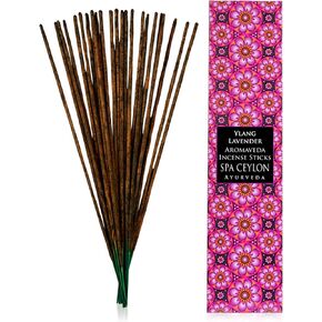 SPA CEYLON Ylang Lavender Aromaveda Incense Stick | Calming Home Fragrance | Hand-Rolled Scented Sticks for Aromatherapy