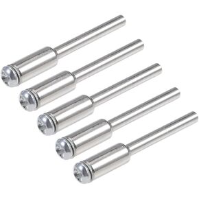 uxcell Cut-off Wheel Screw Mandrels 3mm Shank Dia Cutting Disc Holder for Compatible Rotary Tools 5 Pcs