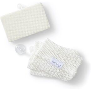 Esembly GoTwo Sudser Set - Dishwashing Kitchen Scrubber and Cleaning Sponge, Long Lasting Silicone Base with Compostable Cotton Mesh Covers