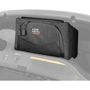 KEMIMOTO Golf Cart Dash Storage Bag Compatible with Club Car Precedent, Tempo, Onward, No Drilling 1680D Center Storage Bag Waterproof, Black