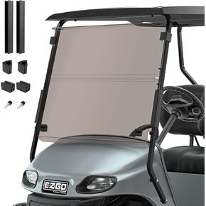 EZGO TXT Glof Cart الزجاج الأمامي لـ 1994-2013 وواضح قابل للطي EZ GO Txt ملحقات عربة الغولف أجزاء الزجاج الأمامي