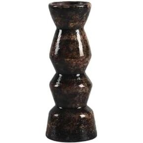 Wild Works Yadan Art Ceramic Flower Vase Black Gold Arrangement Medieval Modern Wabi Sabi Tea Room Zen Sculpture Desktop Decoration Model A