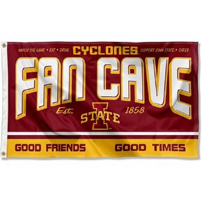 Iowa State Cyclones Fan Man Cave Banner Flag