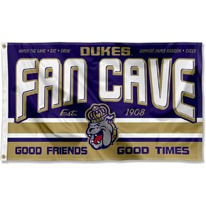 James Madison Dukes Fan Man Cave Banner Flag