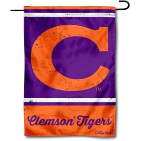 Clemson Tigers Vintage Retro Throwback Garden Flag