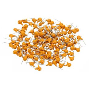 PATIKIL 0.1uf 50V Multilayer Monolithic Ceramic Capacitors, 120 Pcs Ceramic Chip Capacitor Assortment Kit for Power, Yellow